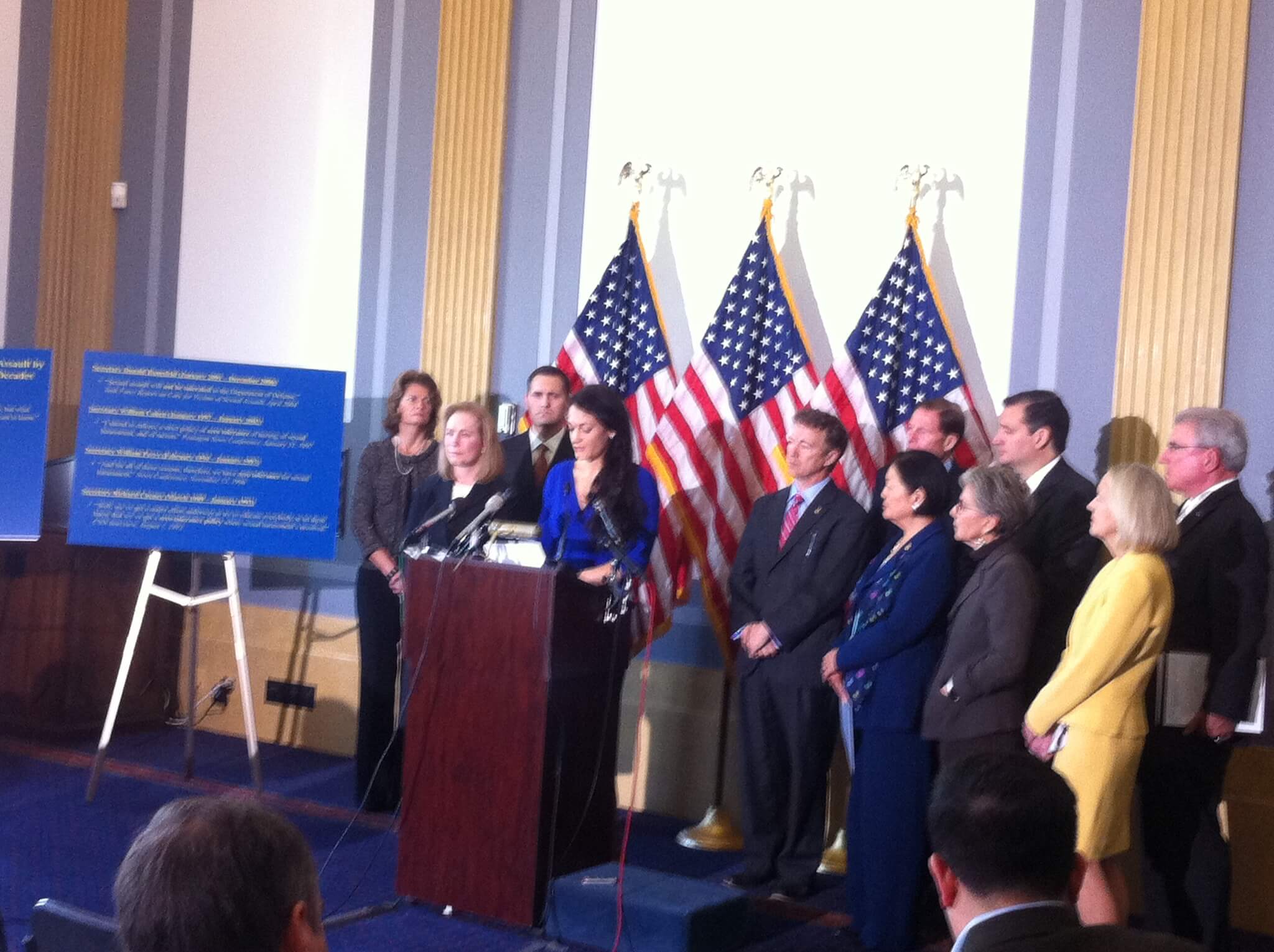 Veteran Ariana Klay And Husband Ben Klay Call For Fundemental Reform At Senator Kirsten 